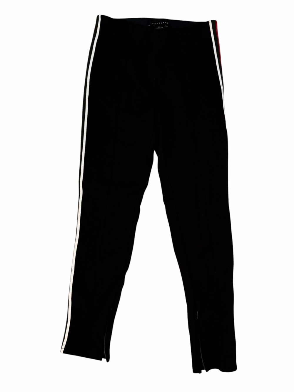 Sanctuary Runway Ponte Knit Side Stripe Zip Ankle Pants XS - Picture 5 of 5